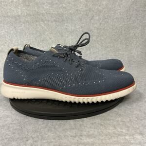Cole Haan Zerogrand Knit Oxfords Shoes C35256 Navy Blue Mens Size 11